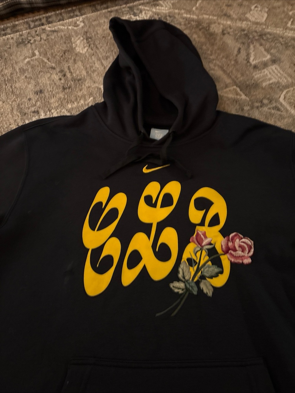 Nike x Drake CLB Certified Lover Boy Black Hoodie Size Large Embroidered